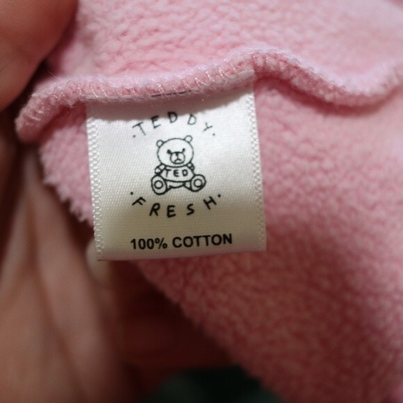 Teddy Fresh Pastel Colorblock Pullover Hoodie Sweatshirt MED 100% Cotton Streetw - Picture 11 of 11